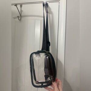Clear Black Crossbody Bag